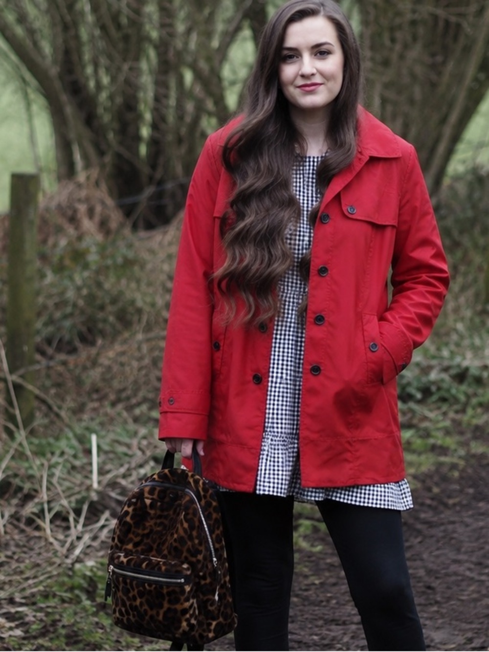 MANGO Rain resistant jacket Red Lightweight Trench Coat Women’s Small